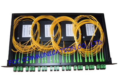 SC / APC Connector Fiber PLC Splitter Low PDL Low Insertion Loss For FTTX