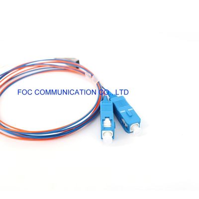 FTTH নেটওয়ার্কের জন্য কম ক্ষতি এবং নির্ভরযোগ্য 1x2 SM PLC Splitter মিনি টিউব টাইপ