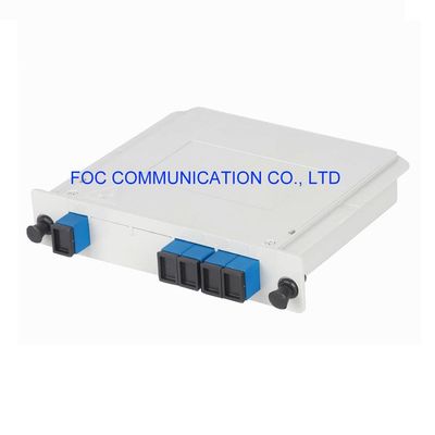 উচ্চ অভিন্নতা 1 × 4 কম PDL PLC ফাইবার ক্যাসেট SC UPC 1260nm