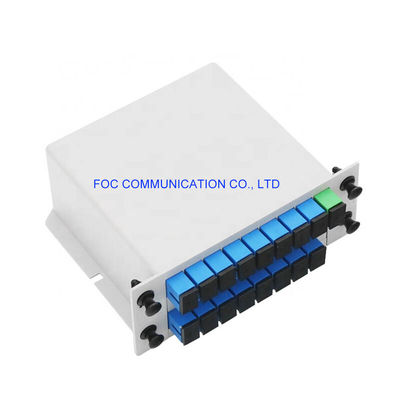 SC UPC 1650nm অপটিক্যাল ফাইবার PLC Splitter 1 × 16 1.5dB ইউনিফর্মিটি