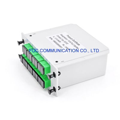 PON FTTX 1650nm Fiber PLC Splitter SC APC 1 × 16 কম সন্নিবেশ ক্ষতি
