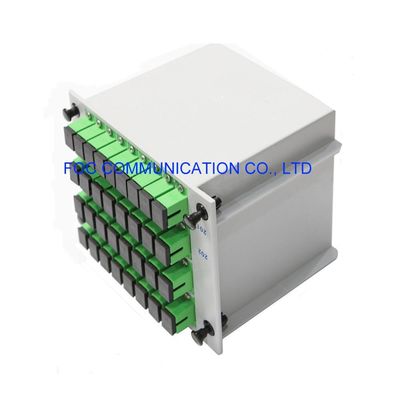 CATV 1650nm অপটিক্যাল ফাইবার স্প্লিটার ক্যাসেট SC APC 1 × 32 PLC Splitter