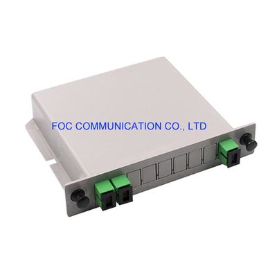 PON CATV নেটওয়ার্কের জন্য SC APC 1 × 2 PLC Splitter 650nm Rack Mountable