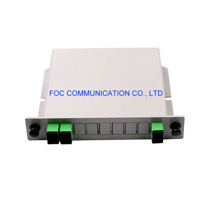 PON CATV নেটওয়ার্কের জন্য SC APC 1 × 2 PLC Splitter 650nm Rack Mountable