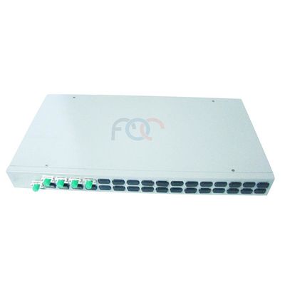 1×4 LSZH PVC ফাইবার অপটিক স্প্লিটার G.657A 1260nm FC SC LC ST সংযোগকারীর সাথে