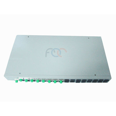 FTTH প্যাসিভ অপটিক্যাল নেটওয়ার্কের জন্য FC UPC 1x8 Rack Mount Plc স্প্লিটার