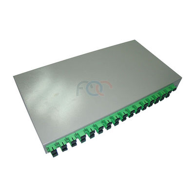 1650nm 1×32 PLC ফাইবার অপটিক স্প্লিটার র্যাক মাউন্ট LSZH জ্যাকেট