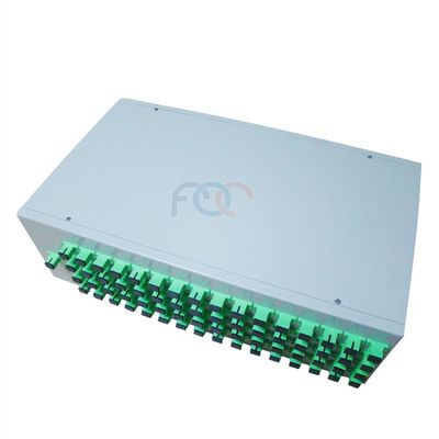 PON নেটওয়ার্কের জন্য 19″ 1U ফাইবার Plc স্প্লিটার কম PDL প্যাসিভ অপটিক্যাল স্প্লিটার
