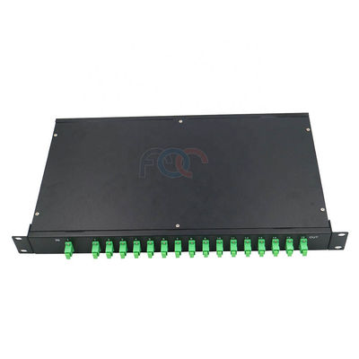 নিম্ন PDL 1260nm র্যাক মাউন্ট PLC স্প্লিটার 1 RU 19&quot; 1x16 SC APC
