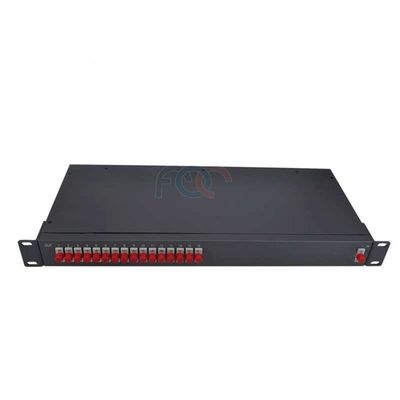 1x16 র্যাক মাউন্ট PLC স্প্লিটার FC UPC একক মোড G657A অপটিক্যাল ফাইবার স্প্লিটার
