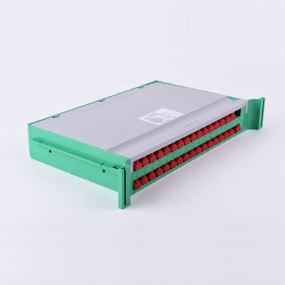 FC UPC Fiber Optic PLC Splitter 1x32 19 Inch Tray Ftth Plc Splitter