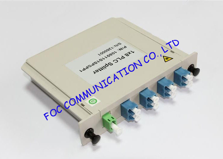ক্যাসেট বক্স প্রকার LC / UPC ফাইবার পিএলসি splitter, 1 × 8 প্যাসিভ অপটিক্যাল splitter